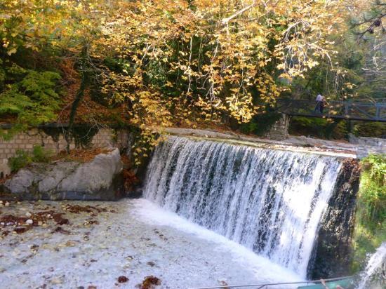 Waterfalls in Loutraki Aridaias