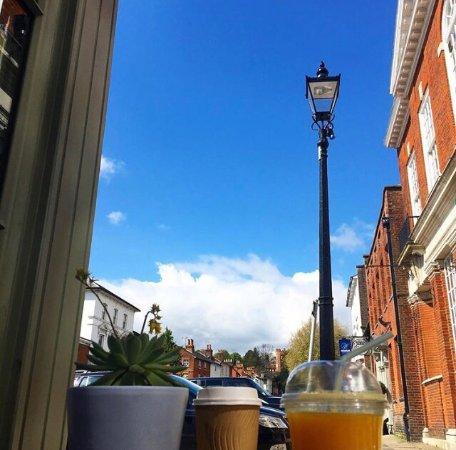 Emma at the Stirling Sandwich shop