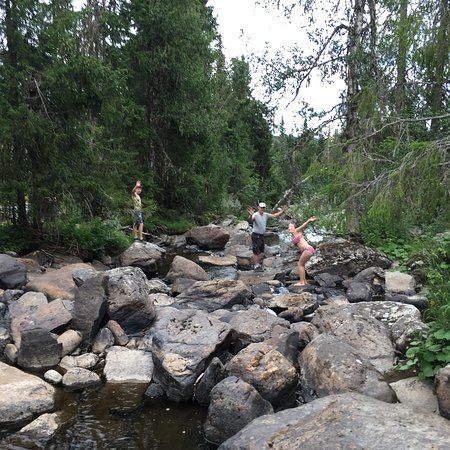Trail to Helgafossen Falls