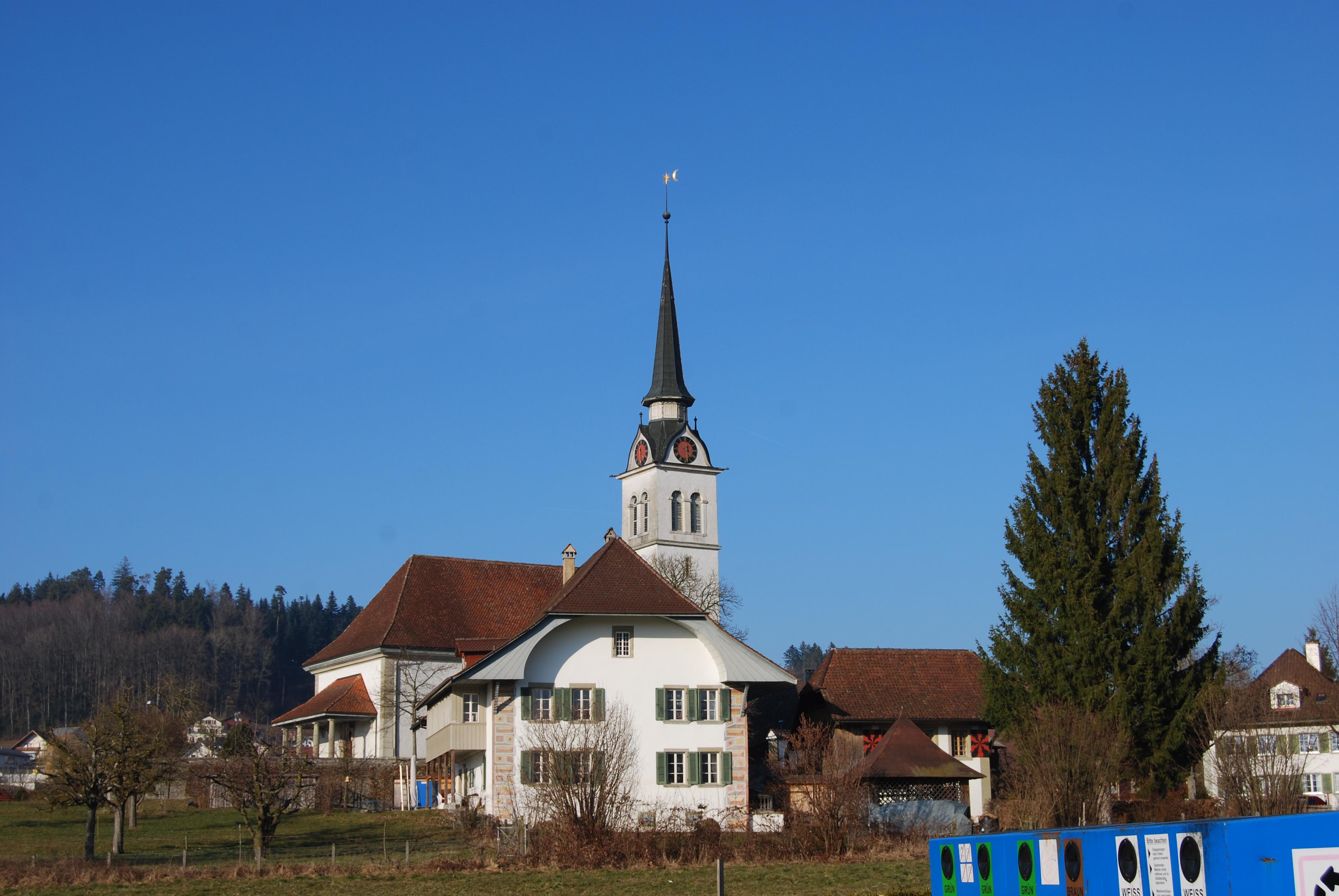 Reformierte Kirche und Pfarrhaus