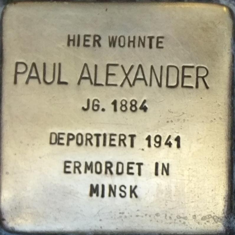 Stolperstein für Paul Alexander