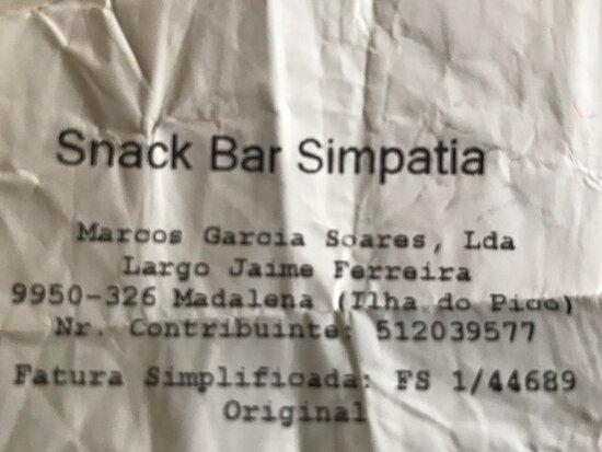 Snack Bar Simpatia Madalena