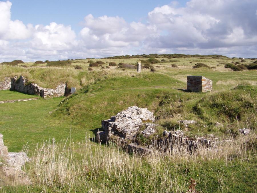 St Piran's Church remains