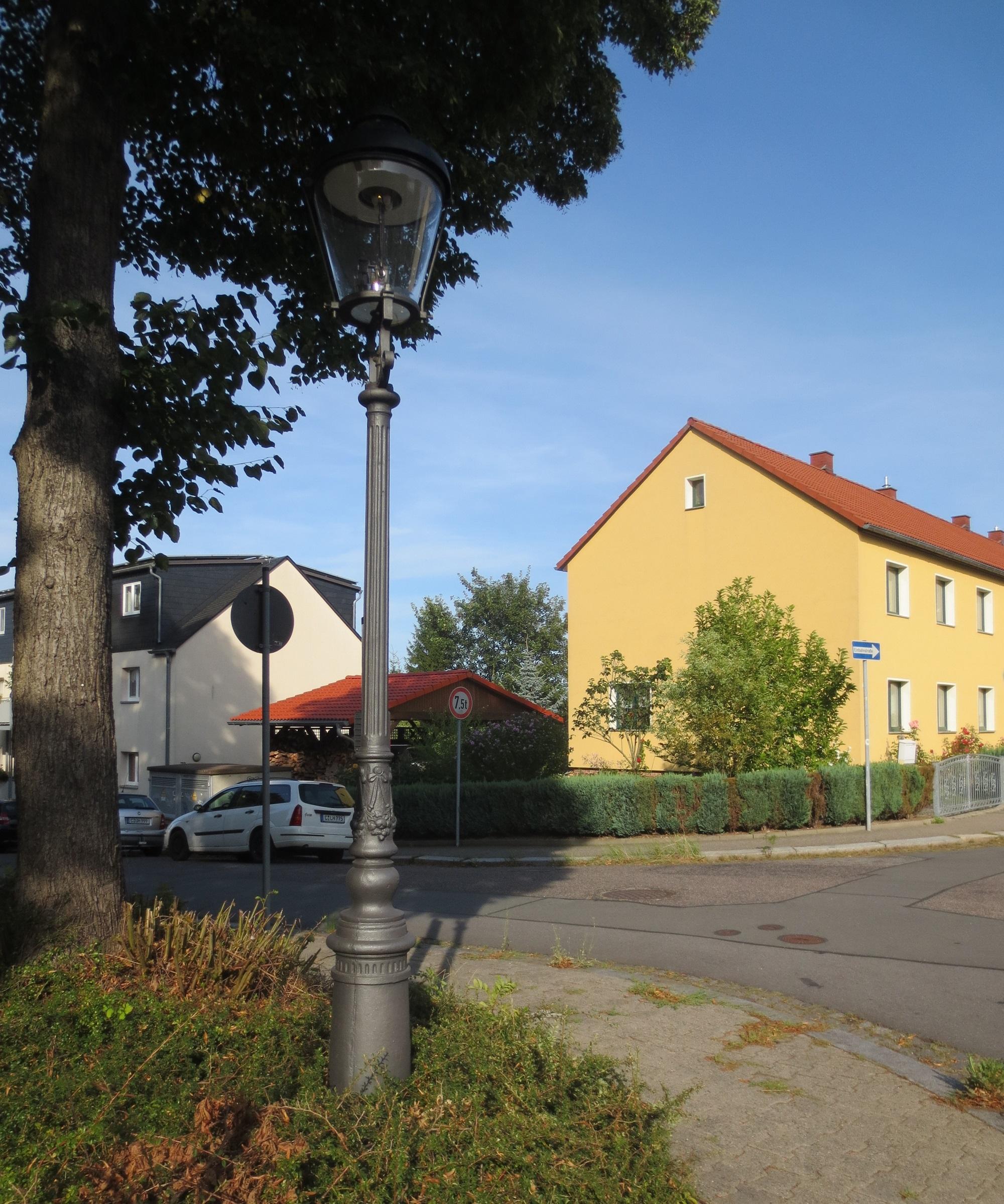 Gaslaterne der Firma Vulkan Sandweg