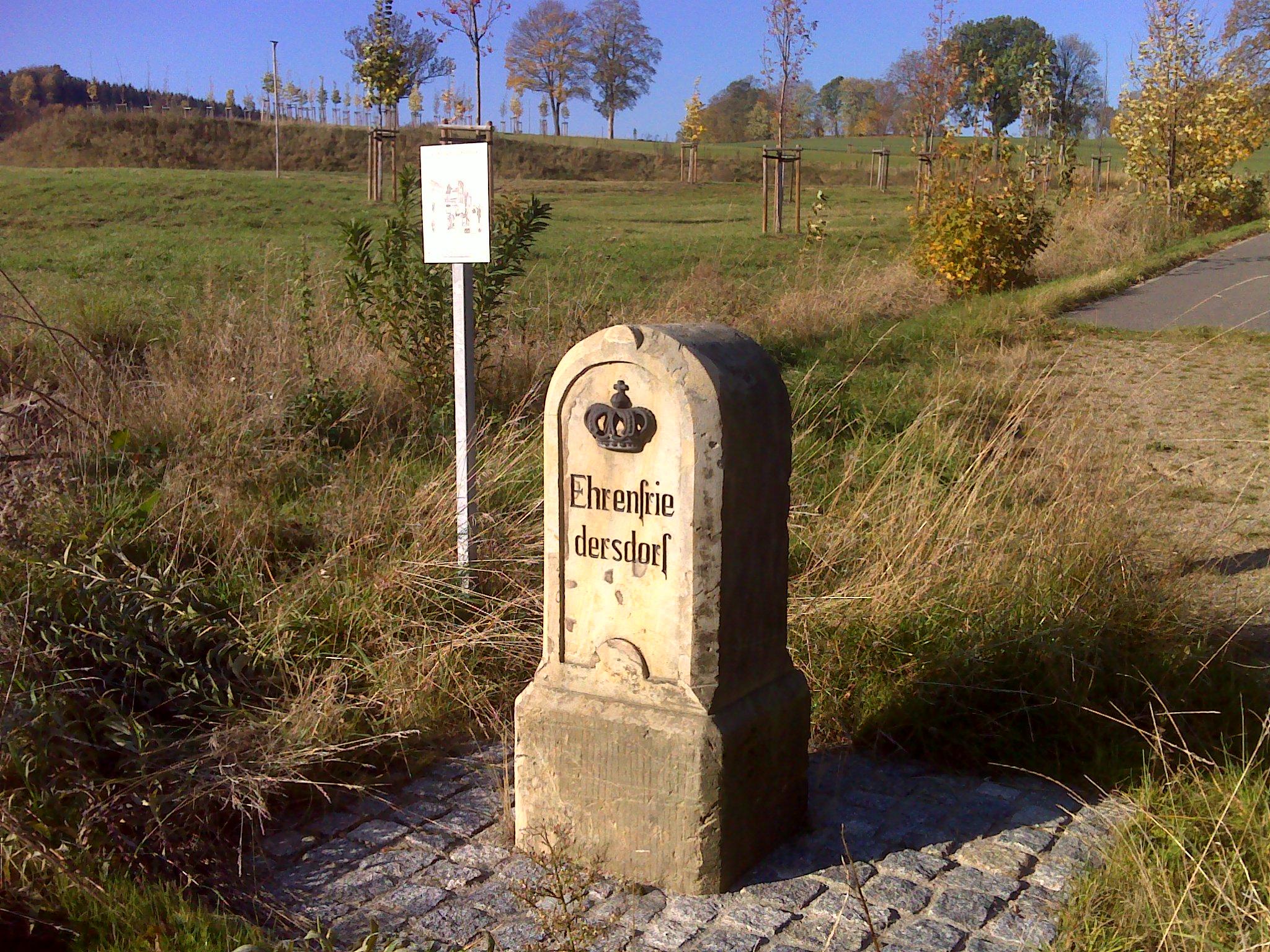 Königlich-Sächsischer Meilenstein Hilmersdorf