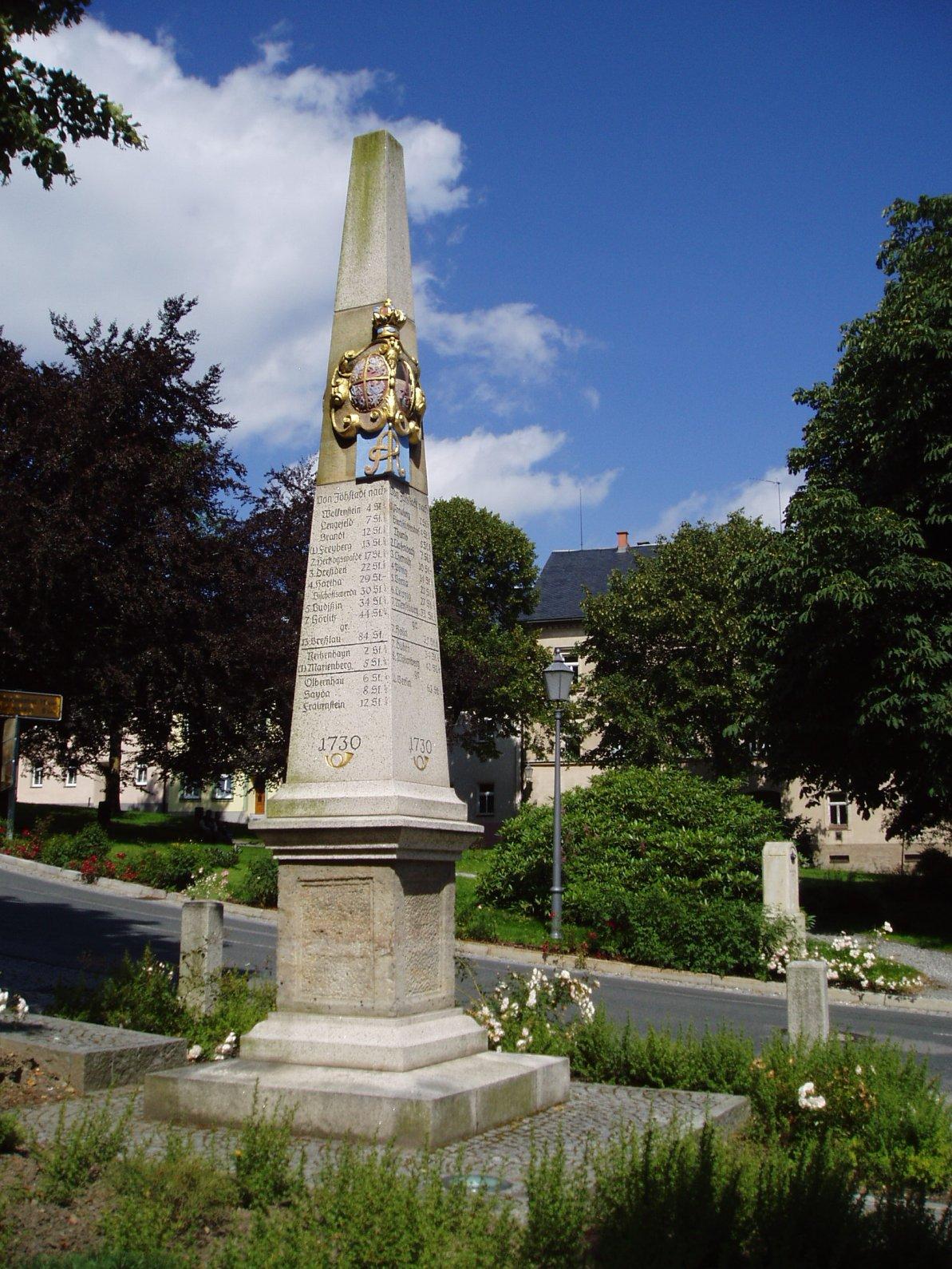 Kursächsische Postmeilensäule Jöhstadt