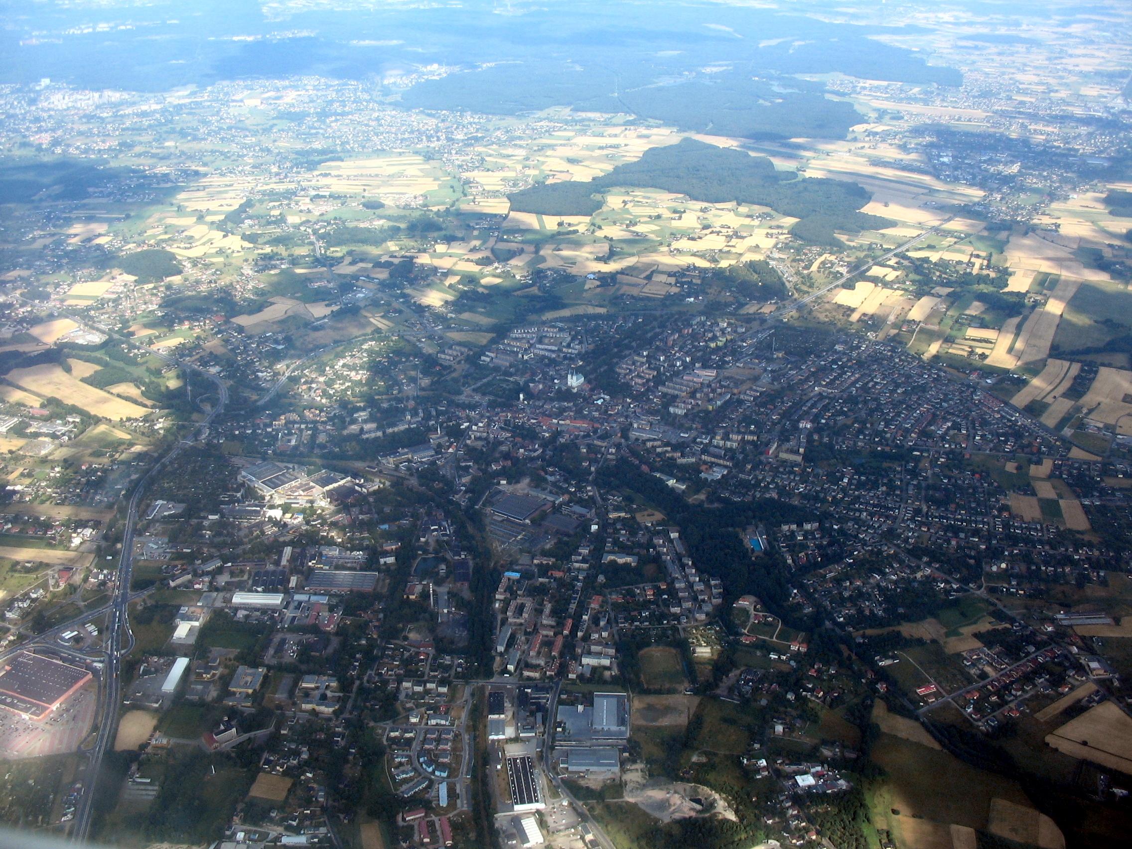 Miasto w ramach średniowiecznego założenia