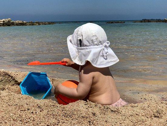 Tiny beach pink sand