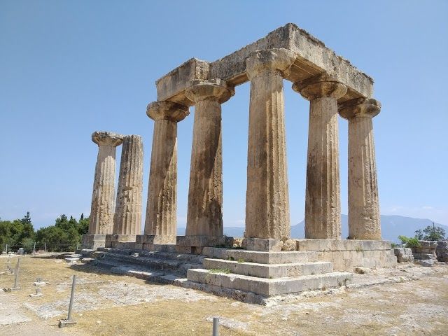 Archaological Site Of Corinth And Temple of Apollo