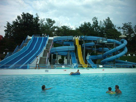 Water Park Blue Bubbles