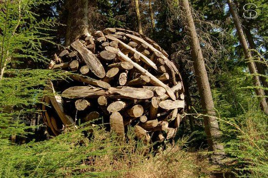 Sculpture in Woodland