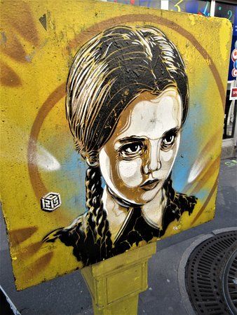 Fresque Famille Addams