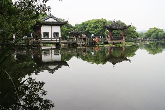 Three Pools Mirroring the Moon