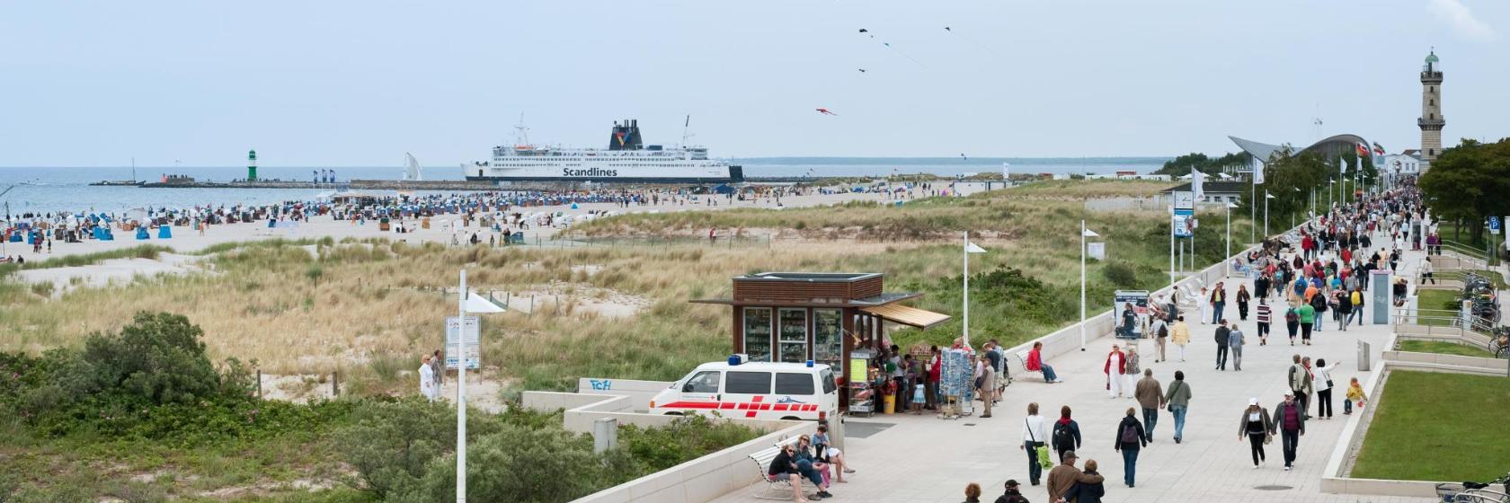 Warnemünde strandpromenad