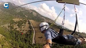 Zipline Flying in the Sky