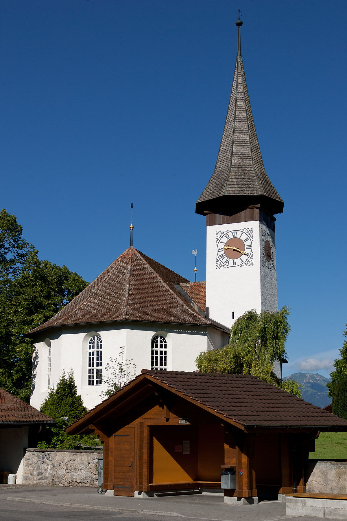 Reformierte Kirche mit Pfarrhaus und Pfarrstöckli