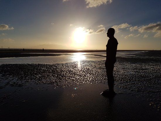 Sculptures d'Antony Gormley pour le projet Another Place